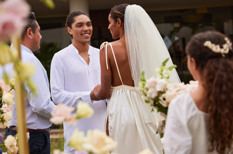 Eco Luxury fairmont mayakoba lawn wedding bride and groom Eco Luxury fairmont mayakoba lawn wedding bride and groom