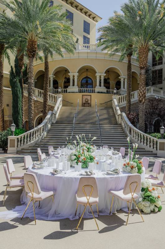 Desi Camille Weddings Events Wins Best Design The Styled Challenge Las Vegas stairs