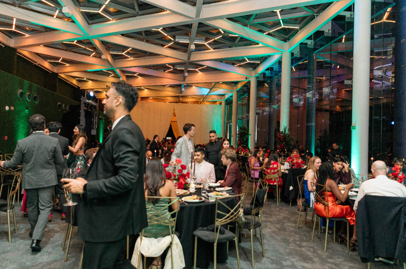 Magic in the City Traditional Indian Weddings at Andaz Mexico City ballroom reception light up Magic in the City Traditional Indian Weddings at Andaz Mexico City ballroom reception light up