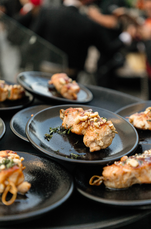 Magic in the City Traditional Indian Weddings at Andaz Mexico City wooftop reception food