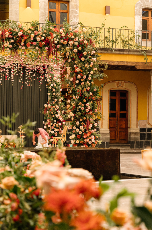 Magic in the City Traditional Indian Weddings at Andaz Mexico City outdoor ceremony