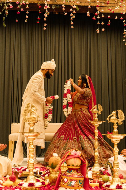 Magic in the City Traditional Indian Weddings at Andaz Mexico City outdoor ceremony bride and groom