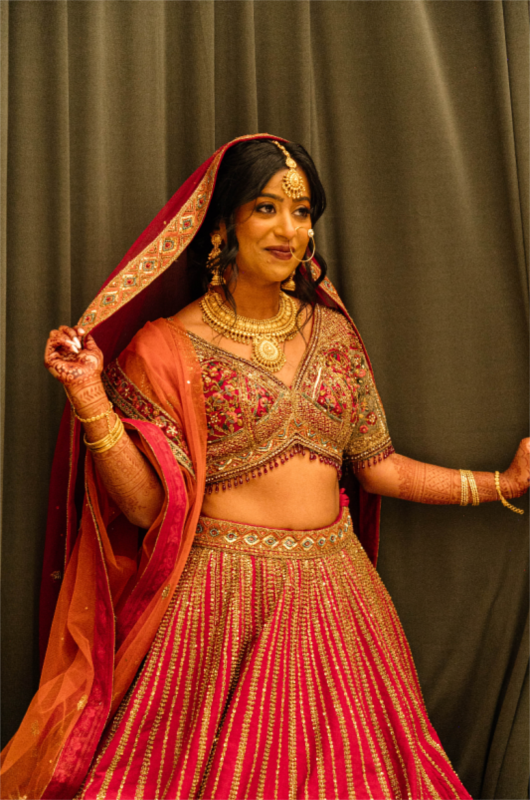 Magic in the City Traditional Indian Weddings at Andaz Mexico City bride solo 2
