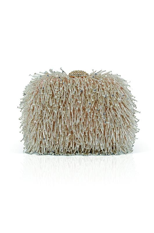 rs (Badgley Mischka) Beaded Fringe Bag