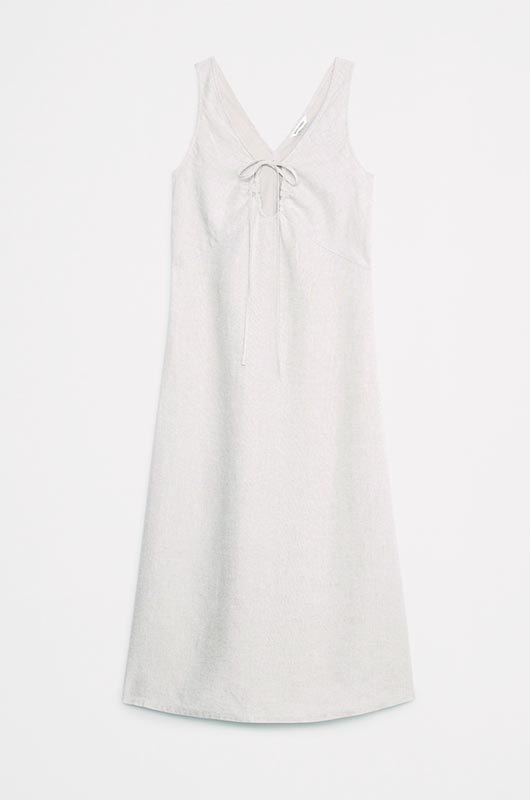 rs (BR) Linen Keyhole Midi