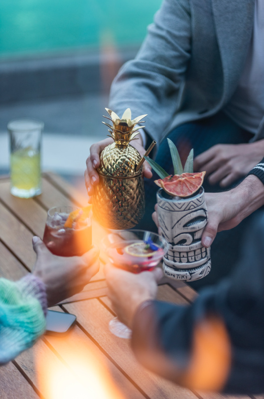 magic in the city traditional indian weddings at andaz mexico city cabuya rooftop group toast