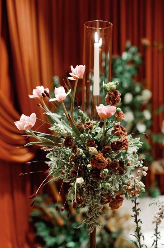 parties ala carte wins best design award the styled challenge tampa florida candle and flowers