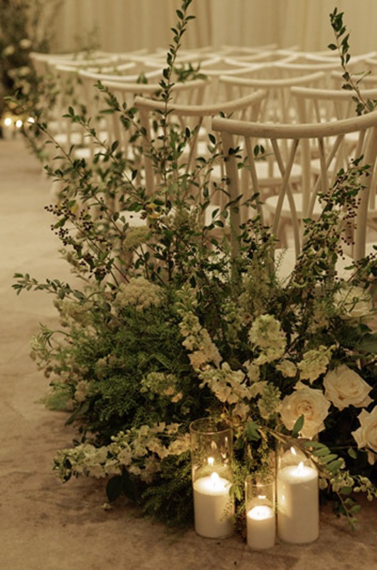 where the city meets the sky a dream wedding at 1 hotel nashville nashville tennessee aisle flowers